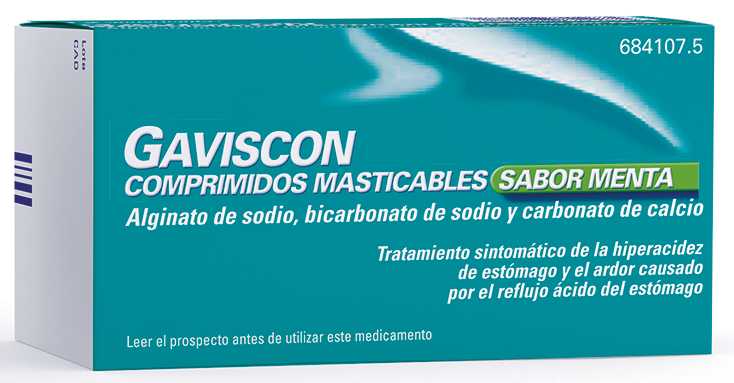 Gaviscon para la acidez y el reflujo